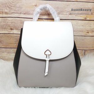 Kate Spade Optic White Medium Flap Backpack adel